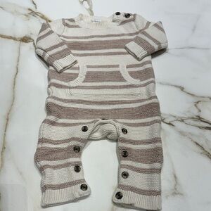 Carter Striped Knit Baby Romper